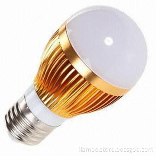 3W Warm White E27 LED Bulb